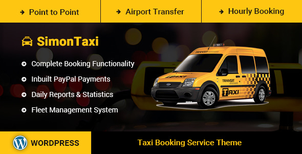 SimonTaxi 2.0.9 - Taxi Booking WordPress Theme