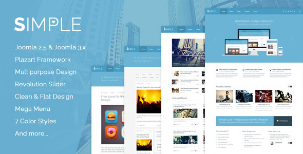 Simple Love 1.7 - Multipurpose Joomla Template