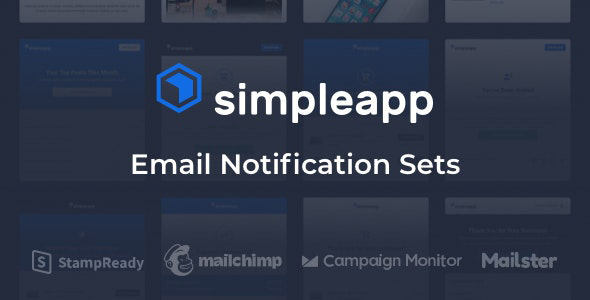 SimpleApp 4.0 Email Notification Sets