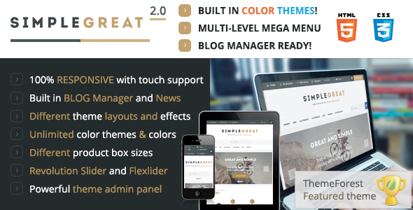 SimpleGreat 2.0 - Premium Responsive OpenCart theme