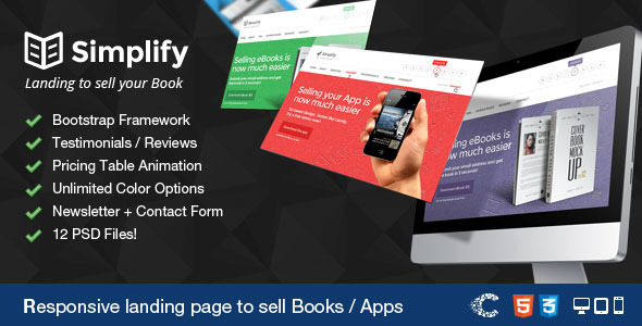 Simplify 1.2 - Sell your Book  App Landing
