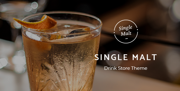 SingleMalt 1.5 - Drink Store WordPress Theme