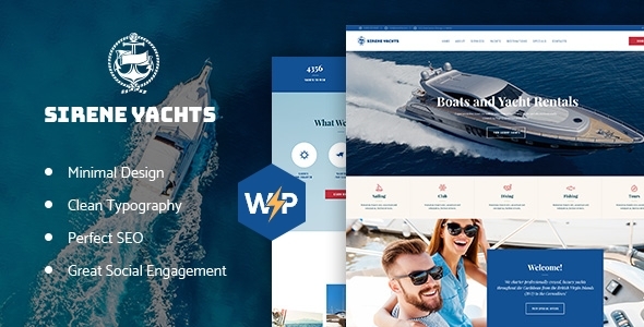 Sirene 1.3.4 - Yacht Charter Services & Boat Rental WordPress Theme