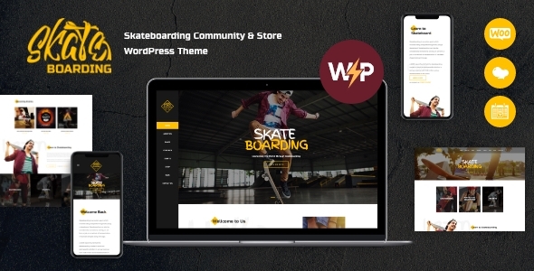 Skateboarding 1.1.6 - WordPress Theme