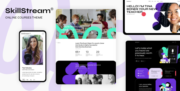 SkillStream 1.1 - Online Courses and Education WordPress Theme
