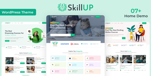 SkillUp 1.0.38 - Online Education WordPress Theme