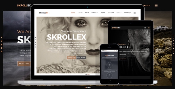 Skrollex 1.8 Creative One Page Parallax - HTML Template