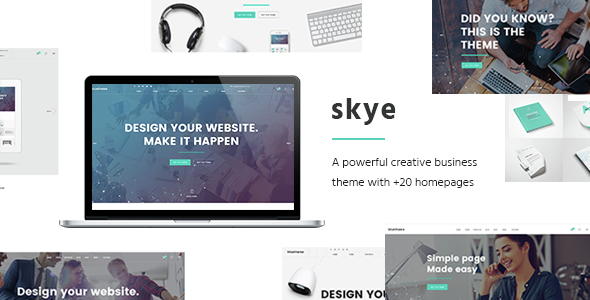 Skye 2.0 - Contemporary WordPress Theme for Creative Business
