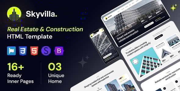 Skyvilla - Real Estate & Construction Group HTML Template