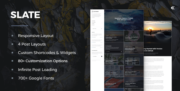 Slate 3.1.2 - Responsive WordPress Blog Theme