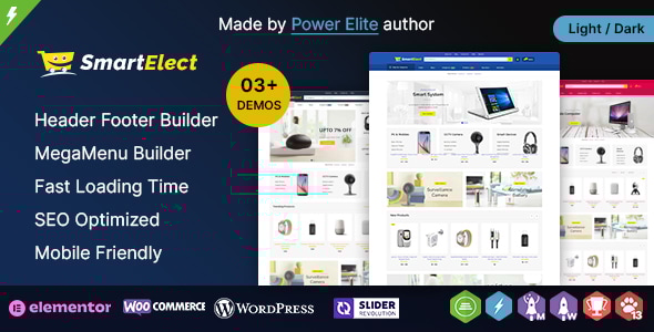 SmartElect WP 3.4.0 - Electronics Elementor WooCommerce Theme