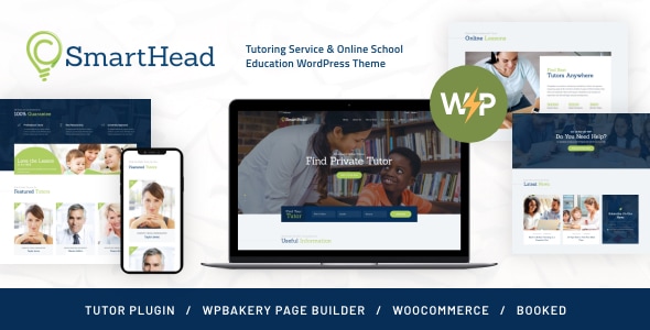 SmartHead 1.3.4 - Tutoring Service & Online School Education WordPress Theme