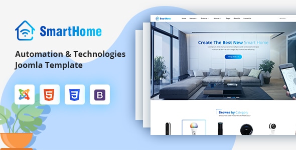 SmartHome 4.3 - Smart Home Automation & Technologies Joomla Template