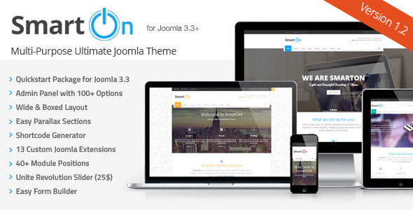 SmartOn 1.2 - Multi-Purpose Ultimate Joomla Theme