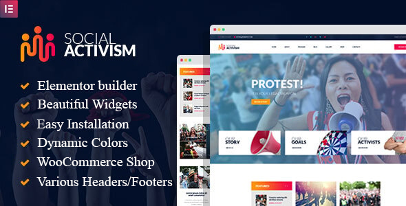 Social Activism - Non-Government Organization WordPress Theme