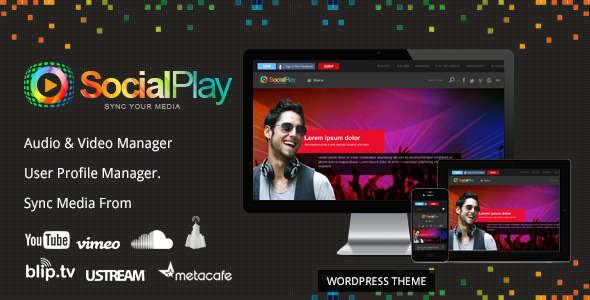 SocialPlay 3.6 - Media Sharing WordPress Theme