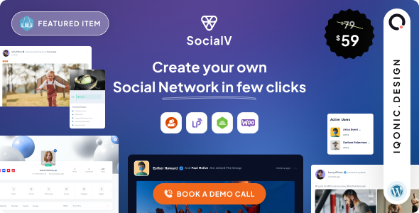 SocialV 6.8 - WordPress Social Network Theme for Communities