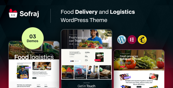 Sofraj – Food Logistics Service WooCommerce WordPress Theme