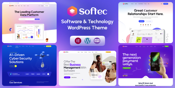 Softec 1.2.1 - Software & Technology WordPress Theme  RTL