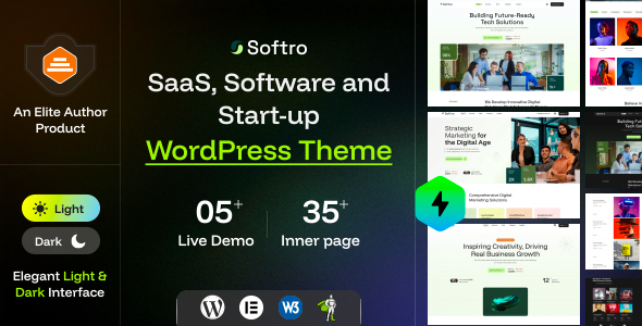 Softro - SaaS, Software and Startup WordPress Theme