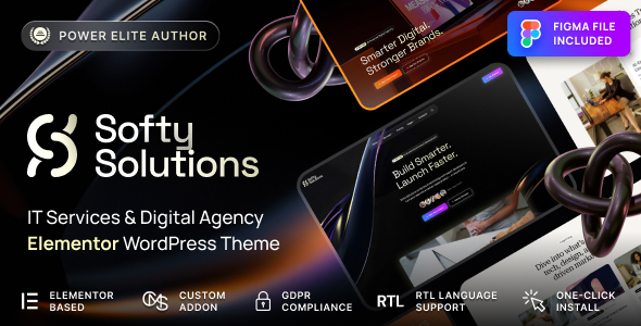 Softy Solutions 1.0.1 - IT Services & Digital Agency WordPress Theme