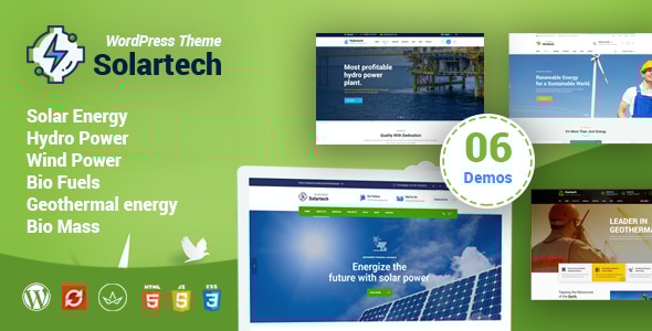 Solar Tech 02.07.2019 - Alternative & Renewable Energy WordPress Theme