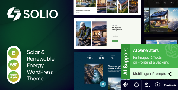Solio 1.7 - Green Power & Renewable Energy WordPress Theme