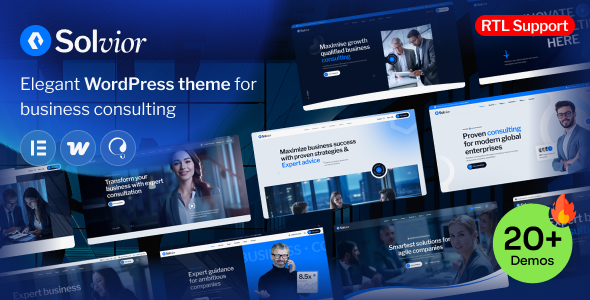 Solvior 6.8 - Business Consulting WordPress Theme.
