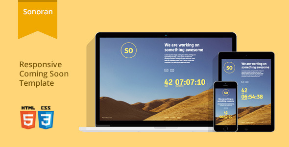 Sonoran 1.2 - Responsive Coming Soon Template