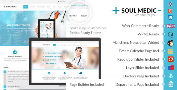 SoulMedic 6.8 Hospital & Doctor WordPress Theme