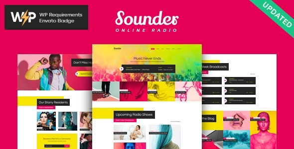 Sounder 1.3.11 - Online Internet Radio Station WordPress Theme  RTL