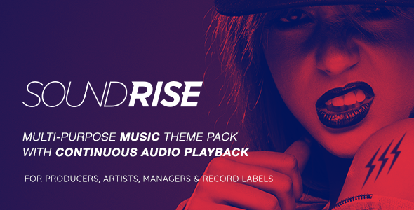 SoundRise 1.6.2 - Artists Producers and Record Labels WordPress Theme