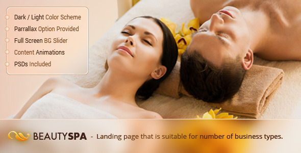 Spa 1.0.2 - Landing Page Template