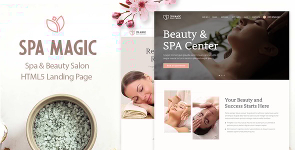 SpaMagic 5.11.0 - Beauty Spa Salon Wellness Center HTML Template
