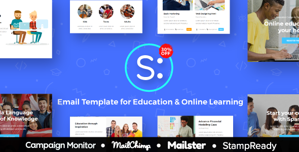 Spanda - Education & Online Learning Email Template - StampReady Builder  Mailster & Mailchimp