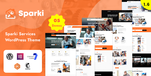 Sparki 6.9 - Service Repair WordPress Theme