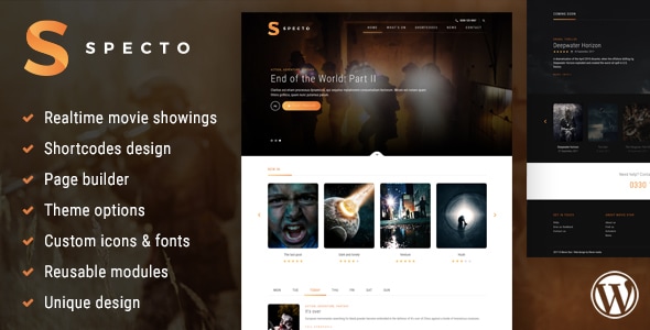 Specto 1.0.5 - Cinema WordPress Theme