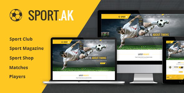 Sport.AK  Soccer Club and Sport HTML Template
