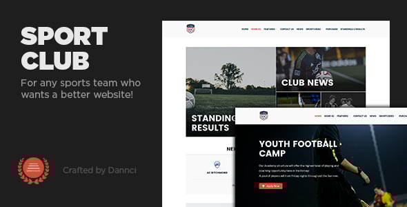 Sport Club 2.2 - A WordPress Theme For Your Small Local Team