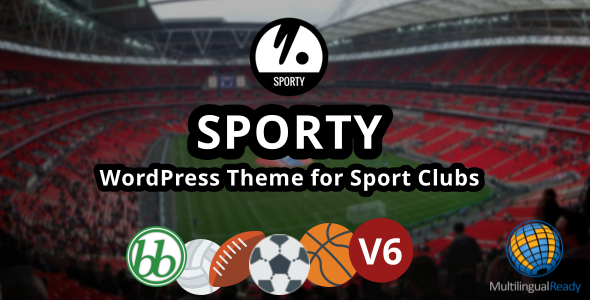 SPORTY 6.4.5 - Responsive WordPress Theme for Clubs