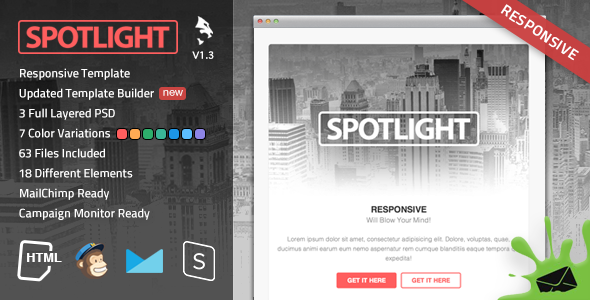 Spotlight 5.0 - Responsive Email Template