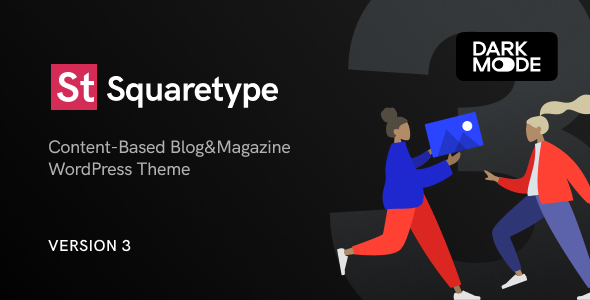 Squaretype 9 Modern Blog WordPress Theme