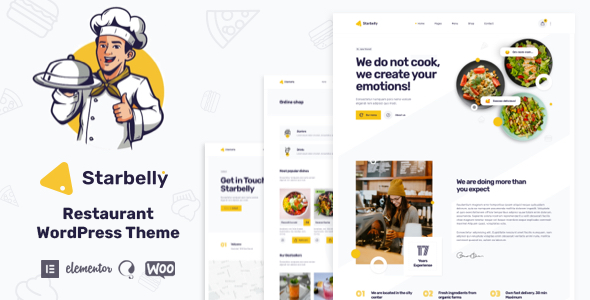 Starbelly 7.8.0 - Restaurant & Cafe WordPress Theme