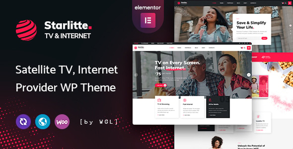 Starlitte 1.0.22 - TV & Internet Provider WordPress Theme
