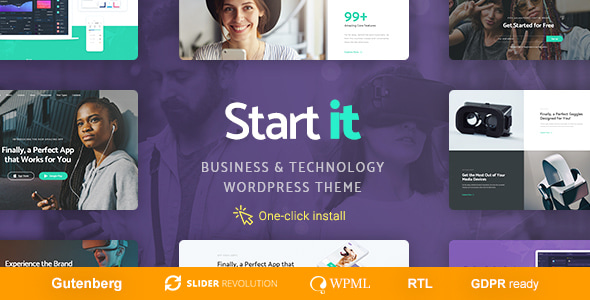 Start It 1.2.8 - Technology & Startup WordPress Theme