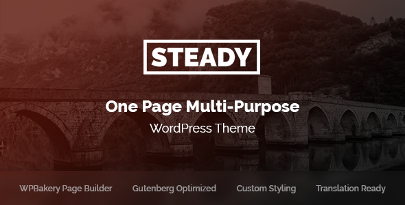 Steady 1.1.4 - One Page Multi-Purpose WordPress Theme