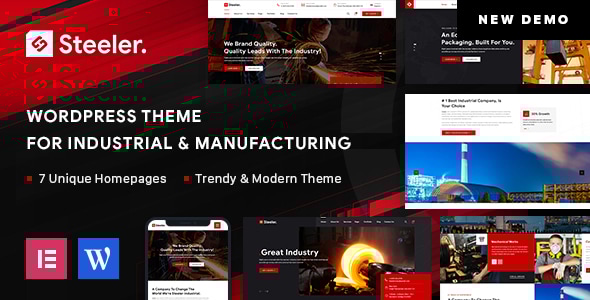 Steeler 3.1 - Industrial & Manufacturing WordPress Theme