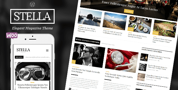 STELLA 1.3.3 - Clean BlogNewsMagazine Responsive Theme