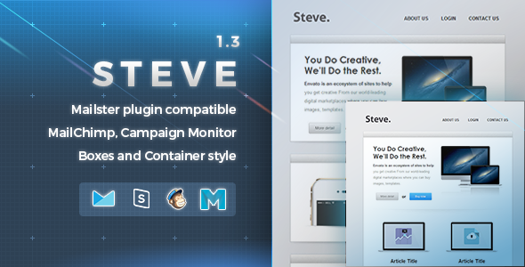 Steve 1.3 - Responsive Email Template