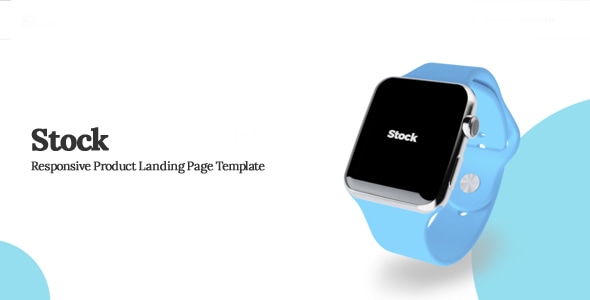 Stock 1.0 - Product Landing Page Template